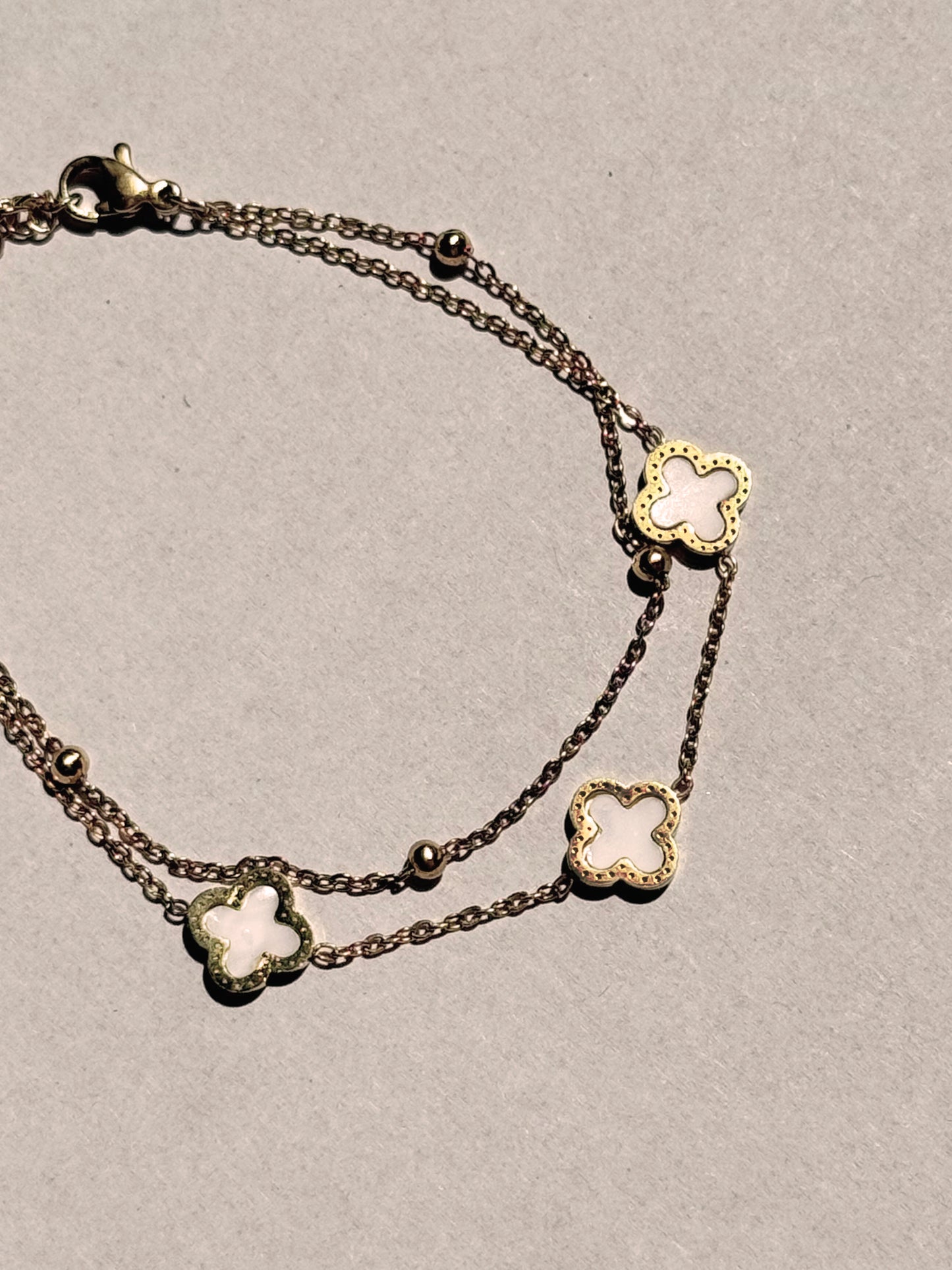 Lucky Layers Bracelet - White
