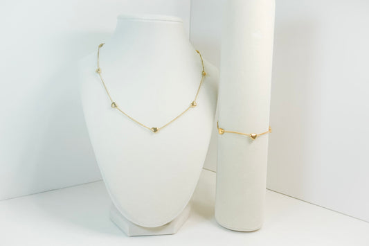BFF Bestie Necklace and Bracelet Set
