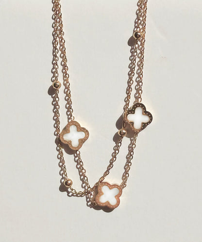Lucky Layers Bracelet - White